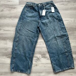 Good American Women’s Good Extreme Barrel Blue Jeans 10 / 30